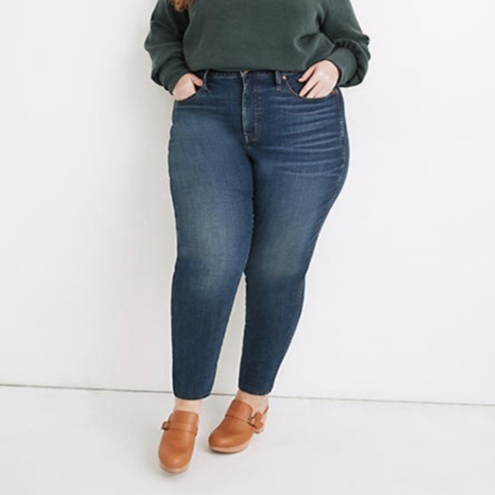 Madewell Plus Curvy High-Rise Skinny Jeans In Lanette Wash